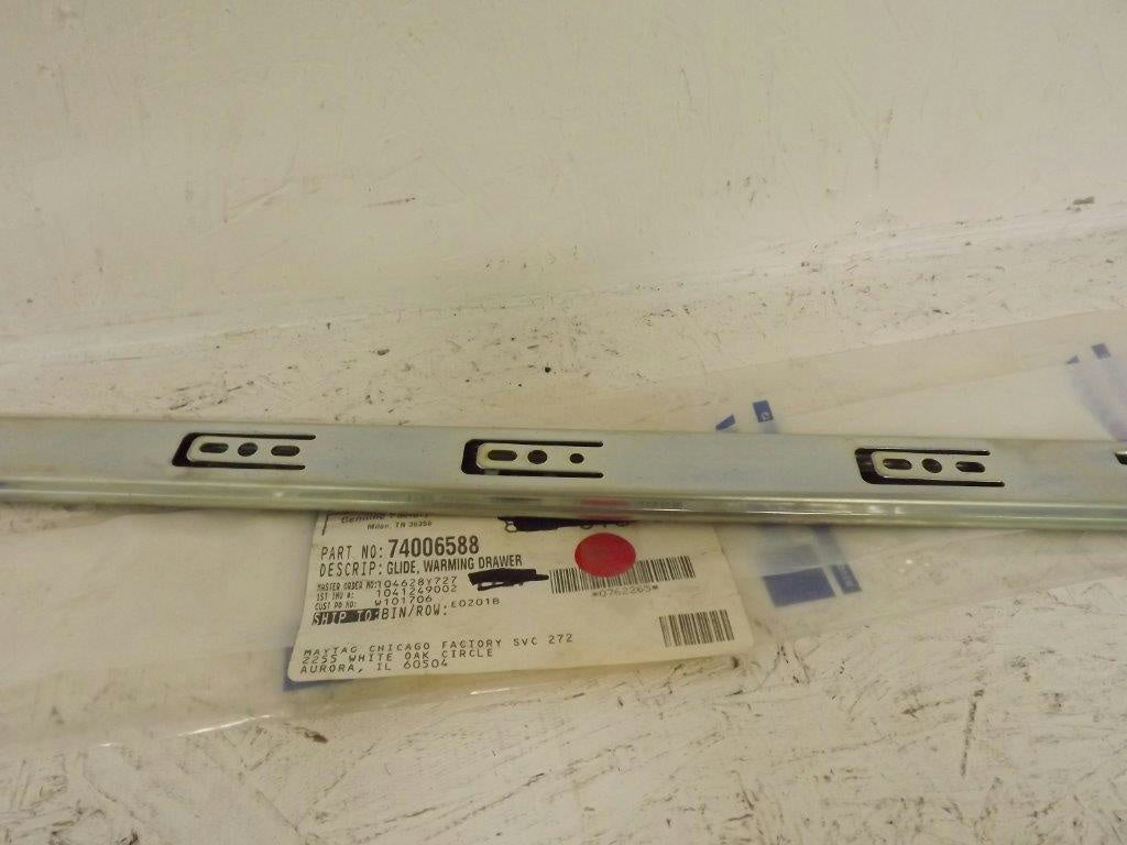 MAYTAG WHIRLPOOL STOVE 74006588 WARMING DRAWER GLIDE NEW MAYTAG WHIRLPOOL STOVE 74006588 WARMING DRAWER GLIDE NEW